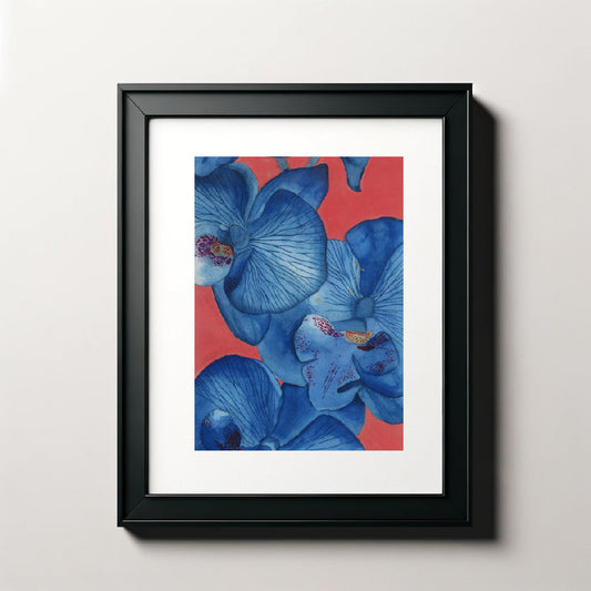 Blue Orchid Painting 
